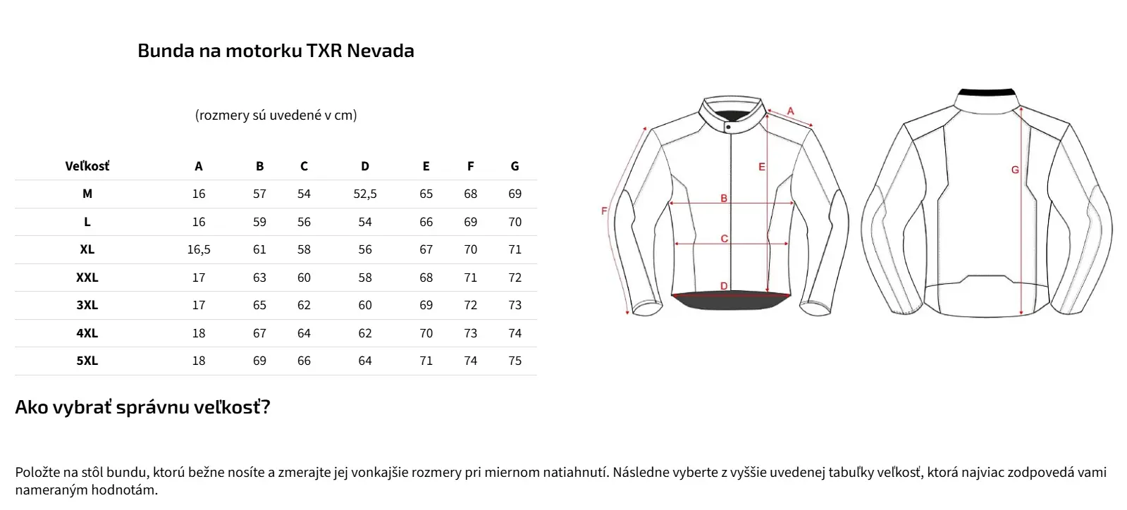 TXR Bunda na motorku Nevada čierna XL